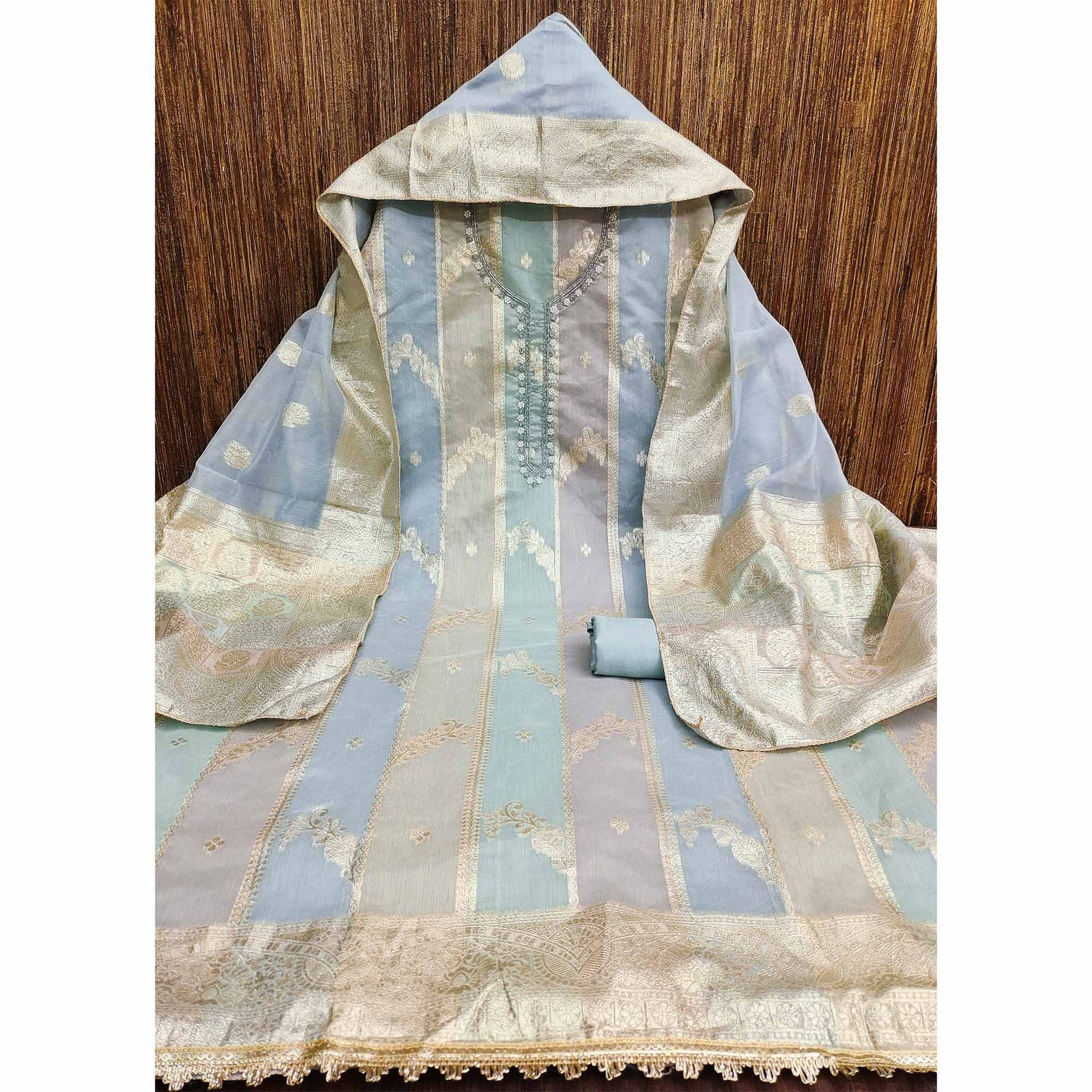 grey-floral-woven-with-hand-embroidered-jacquard-dress-material
