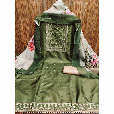 green-floral-sequins-embroidered-cotton-blend-dress-material-8