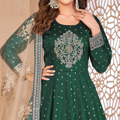 green-floral-embroidered-tapetta-silk-semi-stitched-anarkali-suit