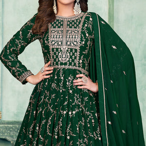 green-embroidered-georgette-semi-stitched-anarkali-suit