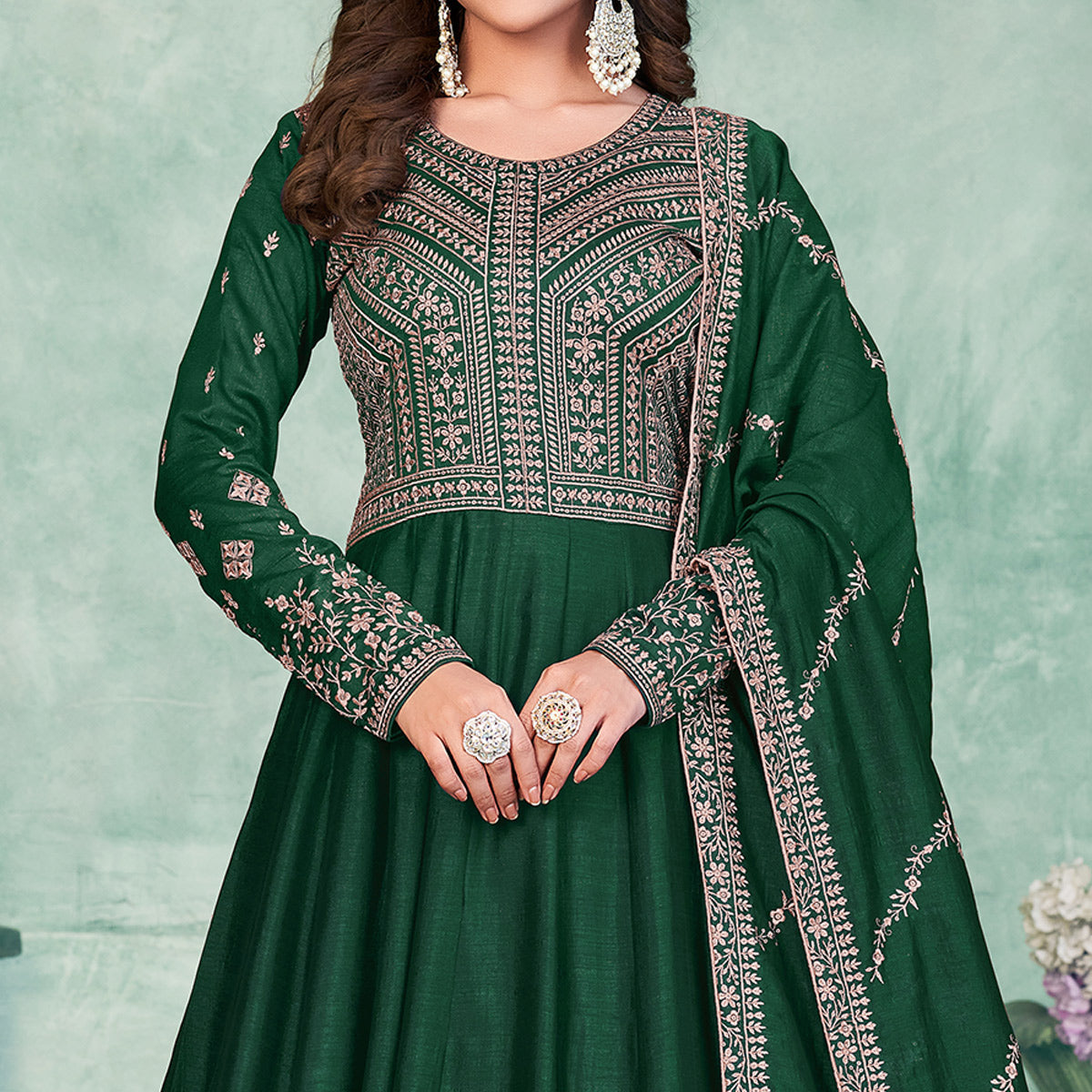 green-embroidered-art-silk-semi-stitched-anarkali-suit