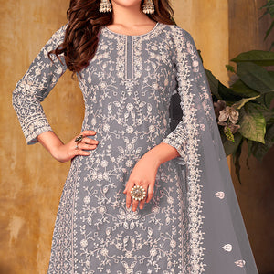 grey-floral-embroidered-net-semi-stitched-suit