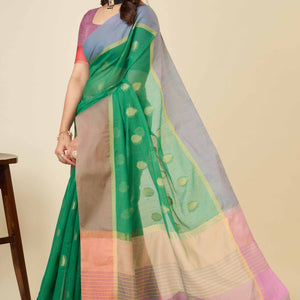 green-zari-weaving-cotton-silk-saree-1
