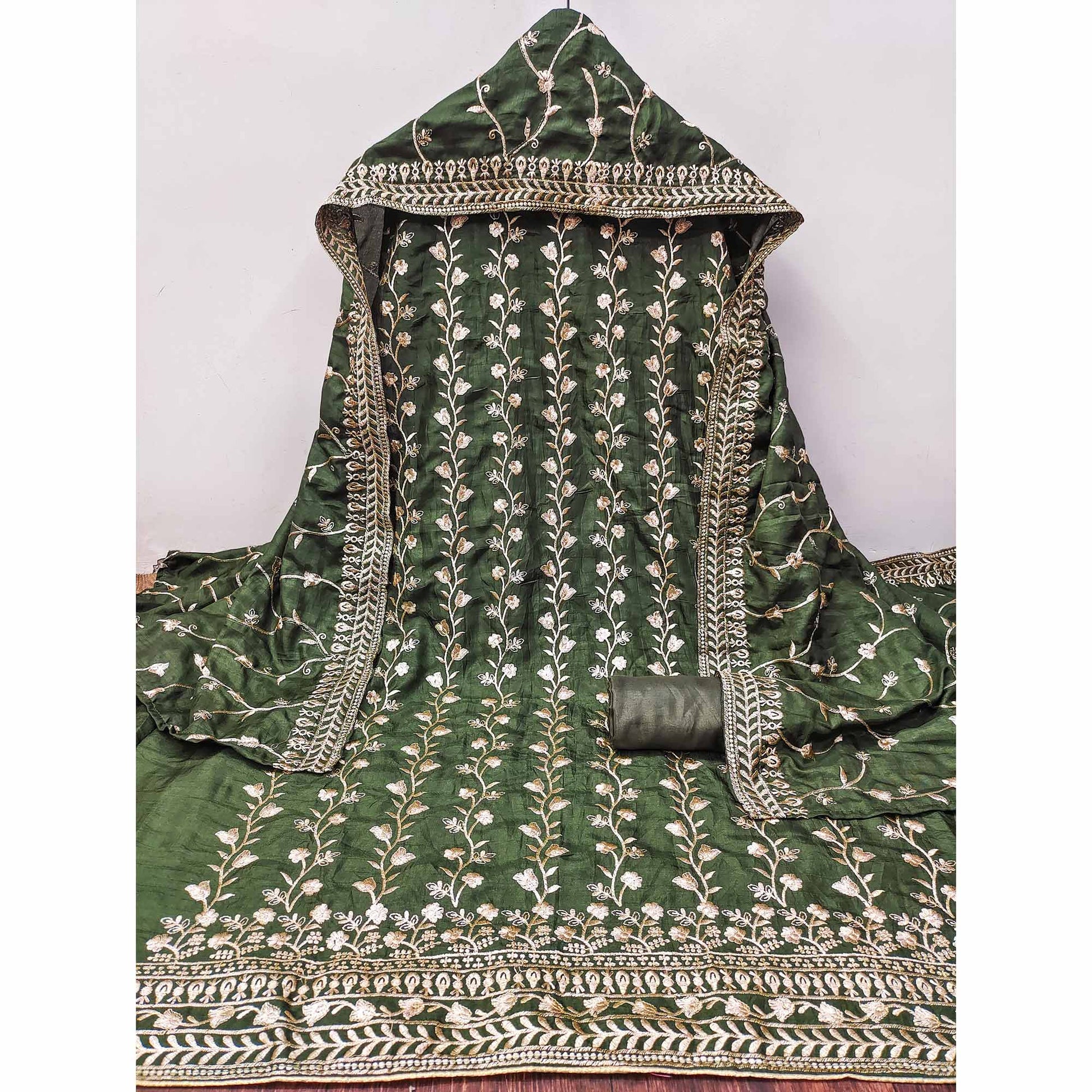 green-floral-embroidered-vichitra-silk-dress-material-4