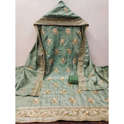 green-floral-embroidered-vichitra-silk-dress-material-5