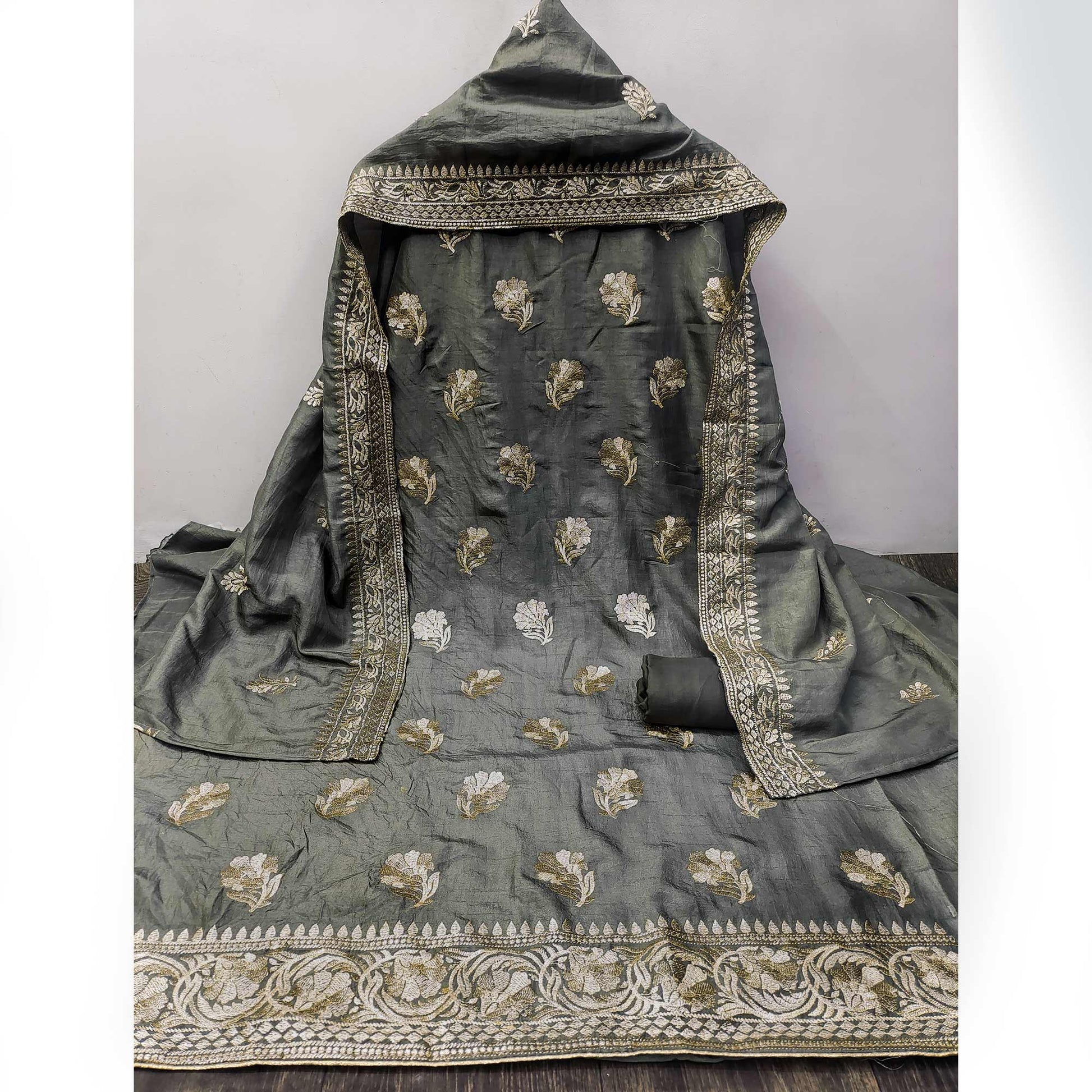 grey-floral-embroidered-vichitra-silk-dress-material-2