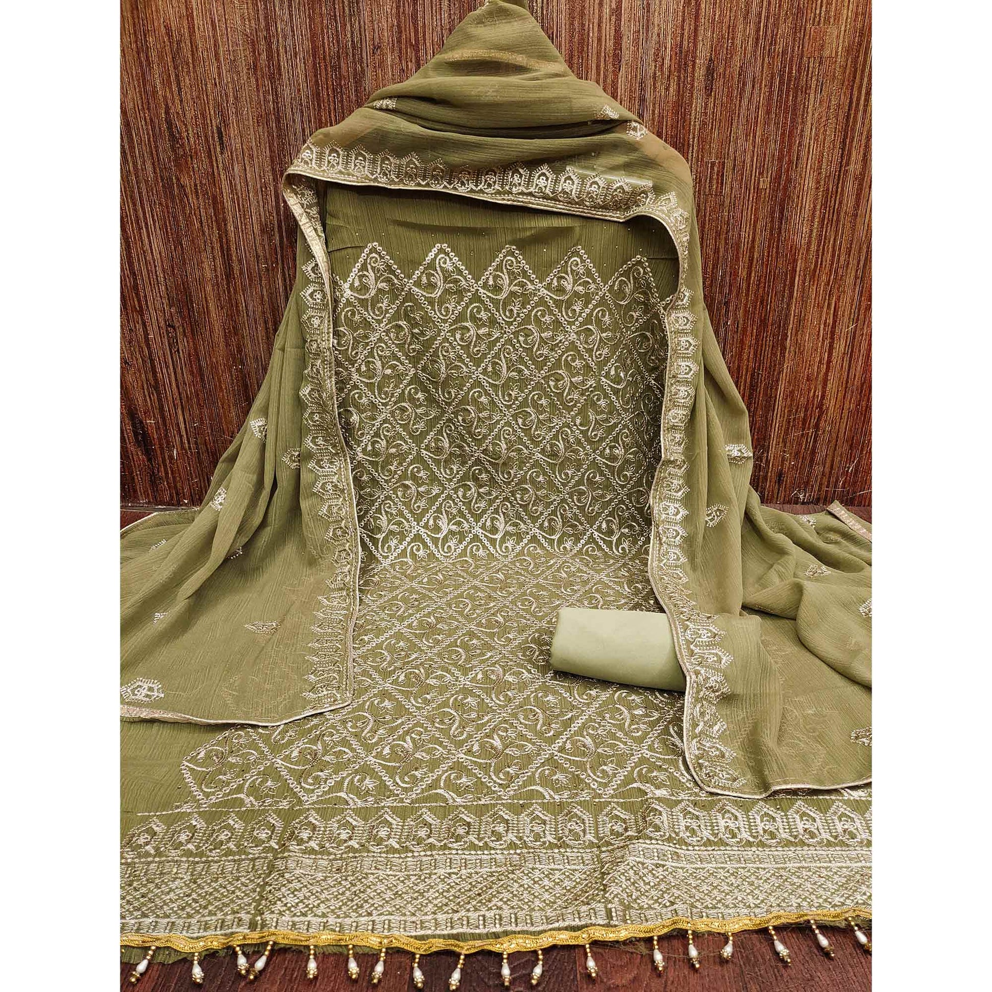 green-floral-embroidered-vichitra-silk-dress-material-3