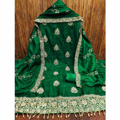 green-floral-embroidered-vichitra-silk-dress-material-6