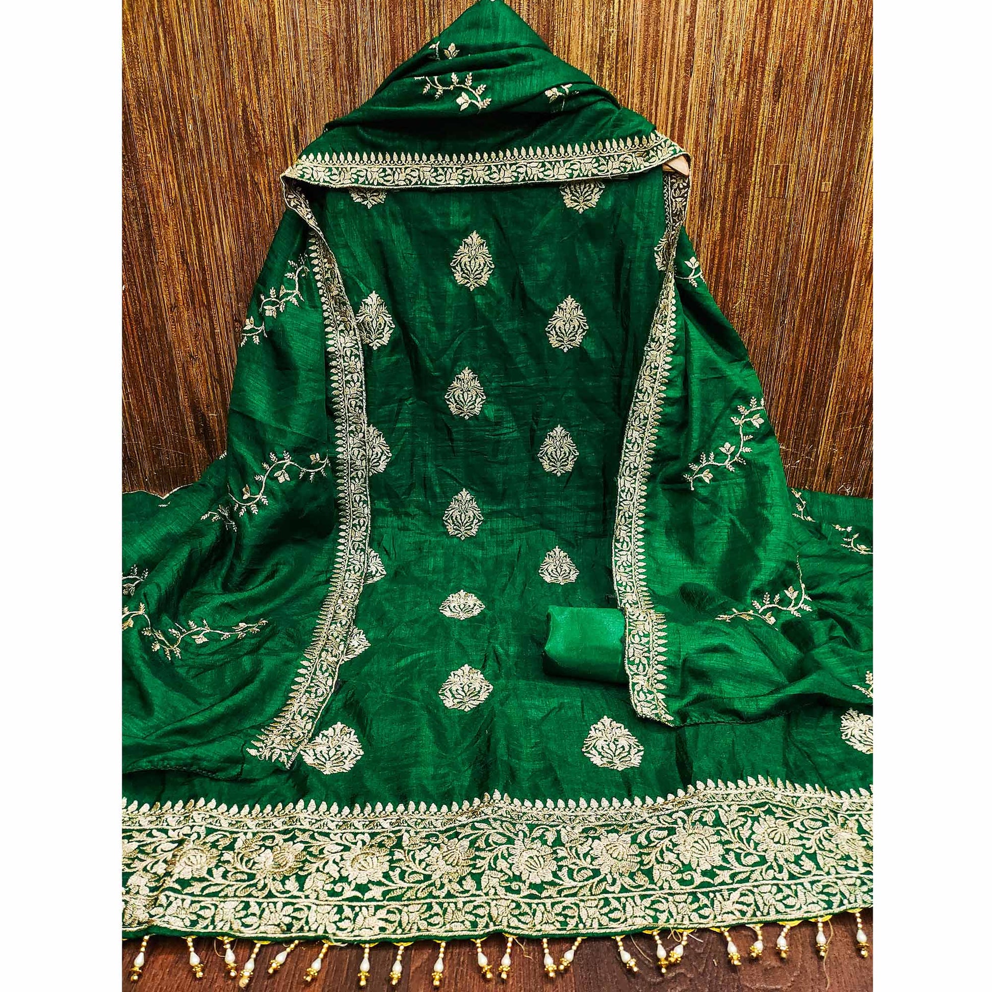 green-floral-embroidered-vichitra-silk-dress-material-6