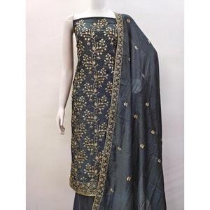grey-floral-embroidered-vichitra-silk-dress-material-3