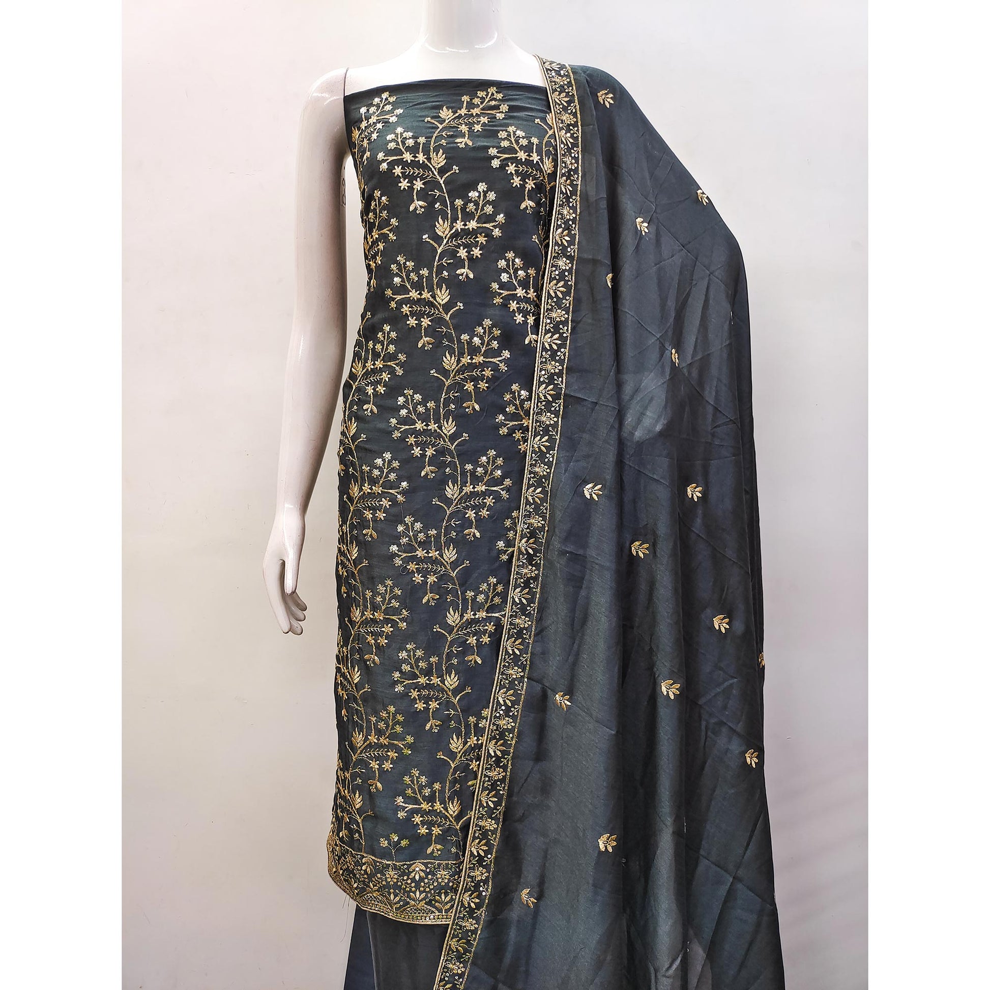 grey-floral-embroidered-vichitra-silk-dress-material-3