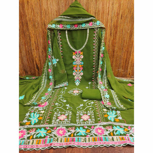 green-floral-sequins-embroidered-georgette-dress-material-3