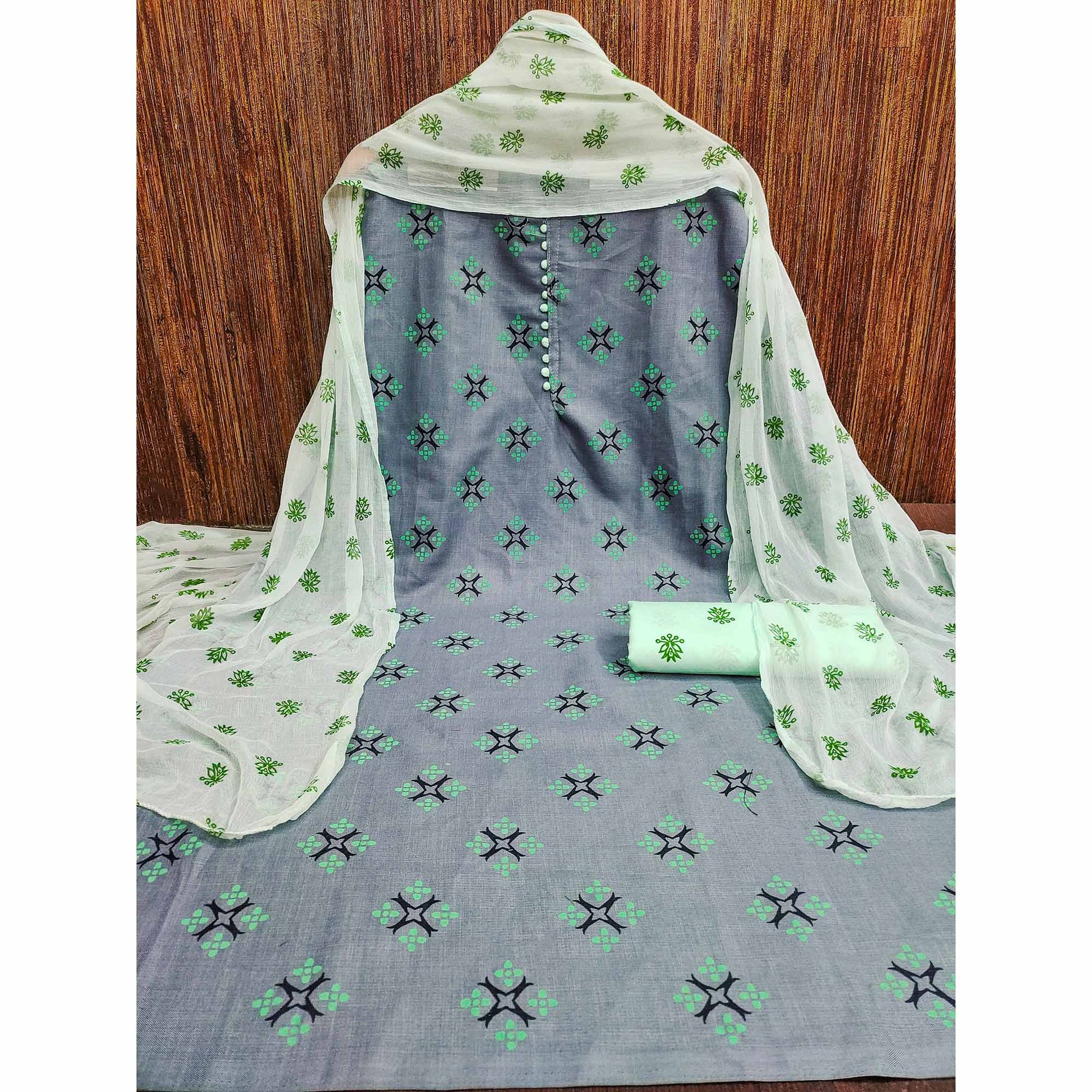grey-green-floral-printed-cotton-blend-dress-material