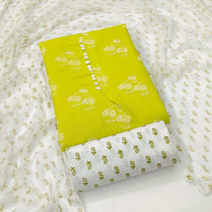 green-cotton-blend-floral-printed-dress-material