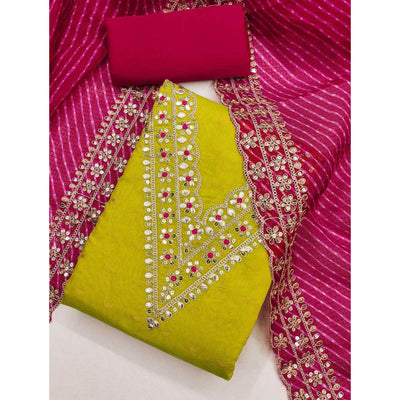 green-woven-with-sequins-embroidered-chanderi-dress-material