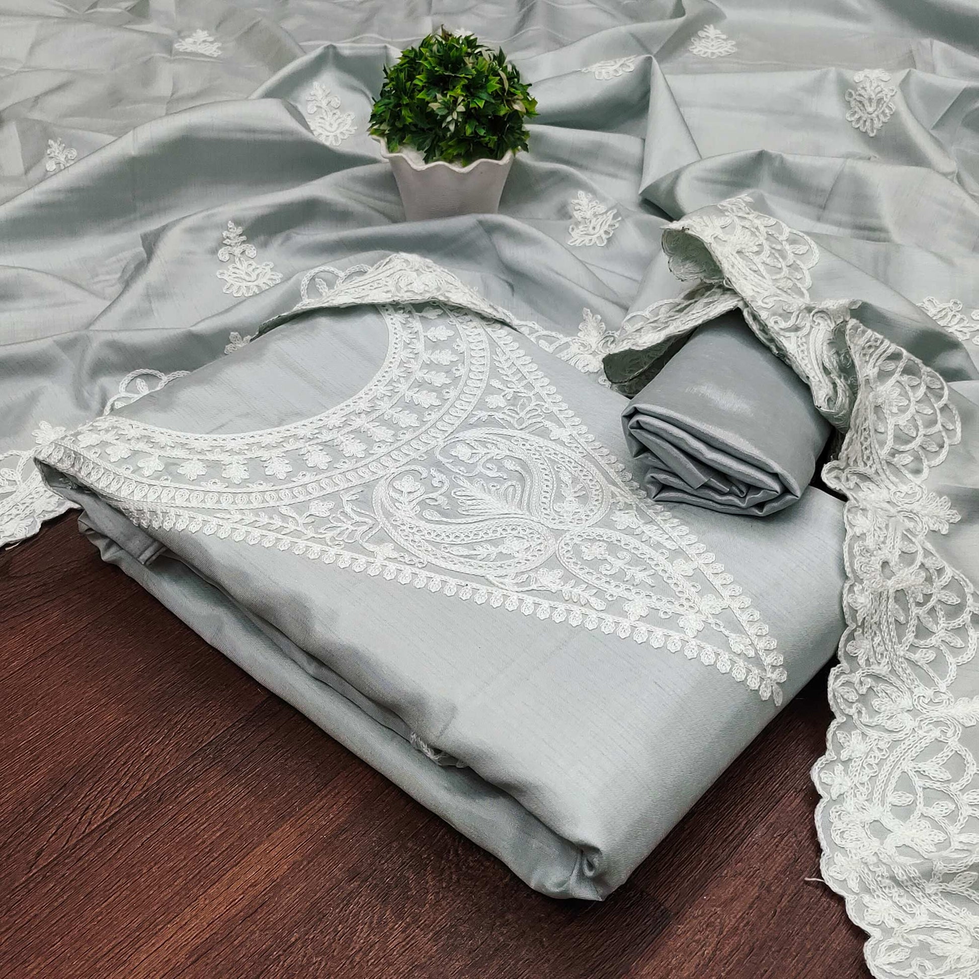 grey-paisley-floral-embroidered-art-silk-dress-material