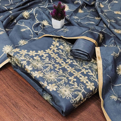 grey-floral-embroidered-art-silk-dress-material-13