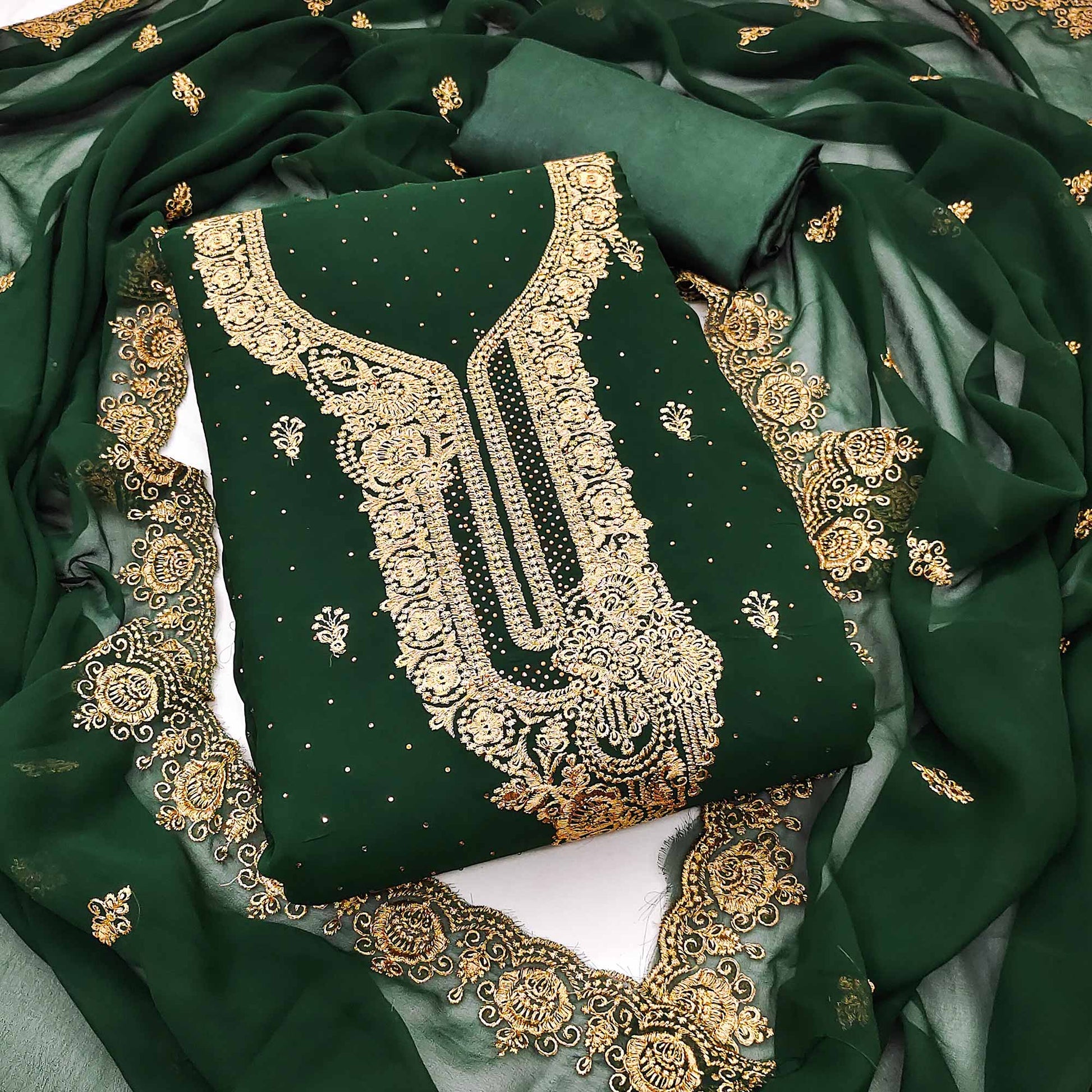 green-embroidered-with-swarovski-work-georgette-dress-material