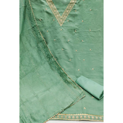 green-floral-embroidered-art-silk-dress-material