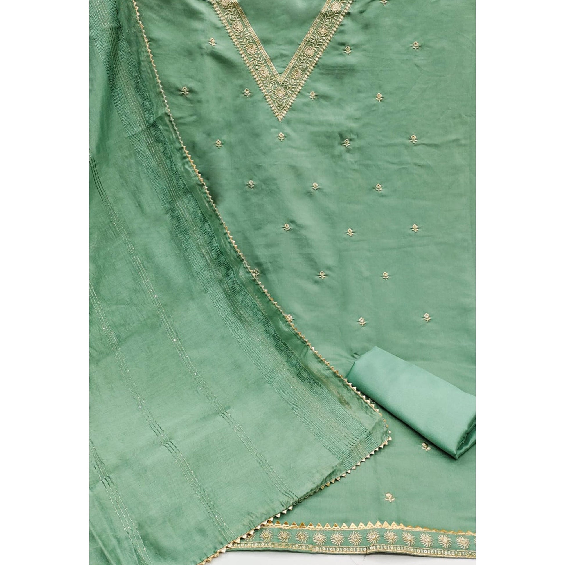green-floral-embroidered-art-silk-dress-material