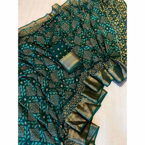 green-ikkat-printed-cotton-silk-saree