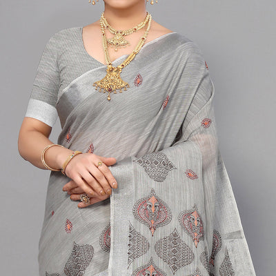 grey-embroidered-cotton-silk-saree-with-tassels