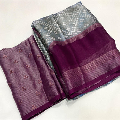 grey-bandhani-printed-chiffon-saree-with-zari-border