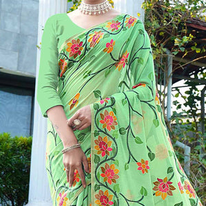 green-floral-woven-cotton-silk-saree-with-tassels-1