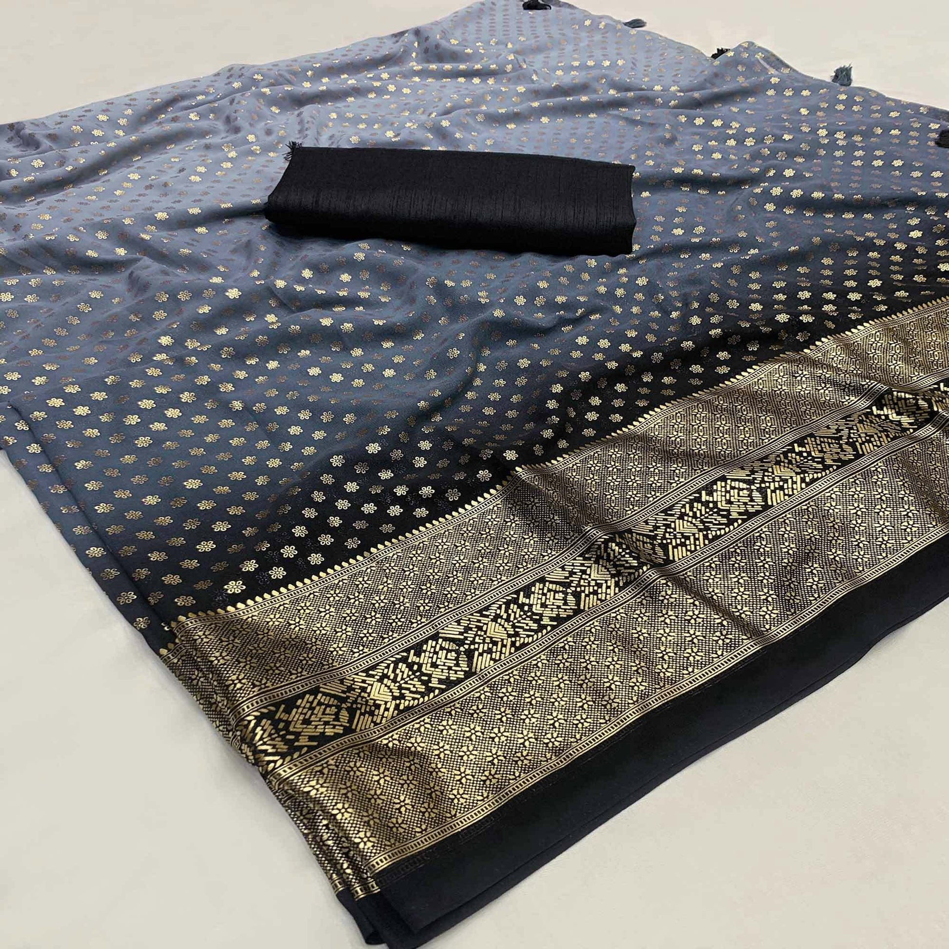 grey-floral-foil-printed-georgette-saree-1