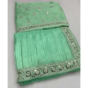 green-sequins-embroidered-organza-saree