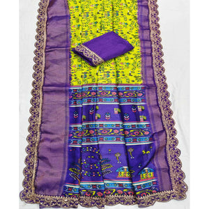 green-warli-printed-dola-silk-saree-with-zari-border-1