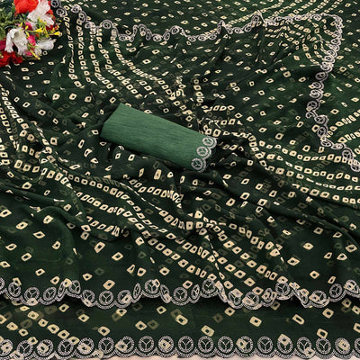 green-bandhani-printed-georgette-saree-with-stone-work-border