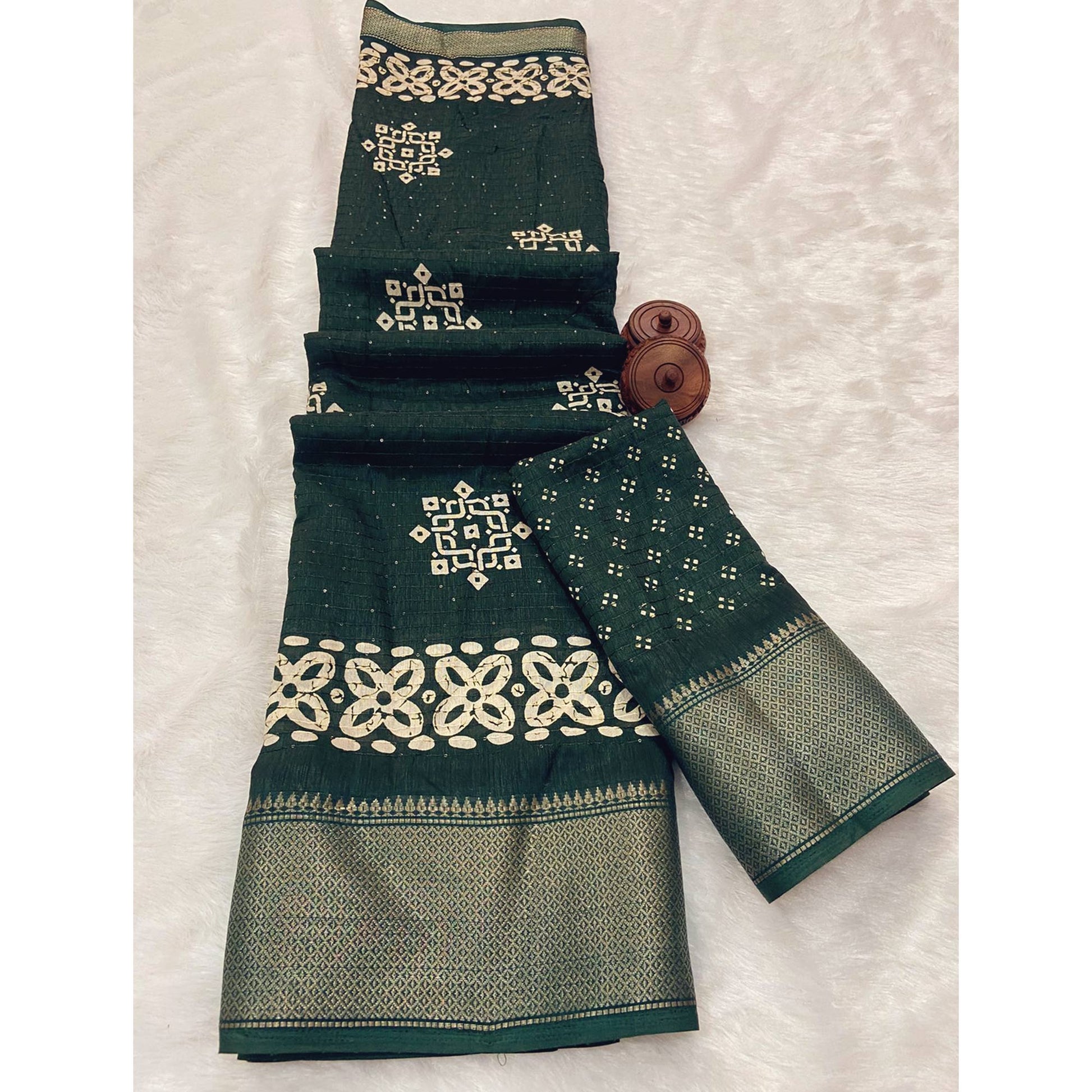 green-printed-with-sequins-work-dola-silk-saree