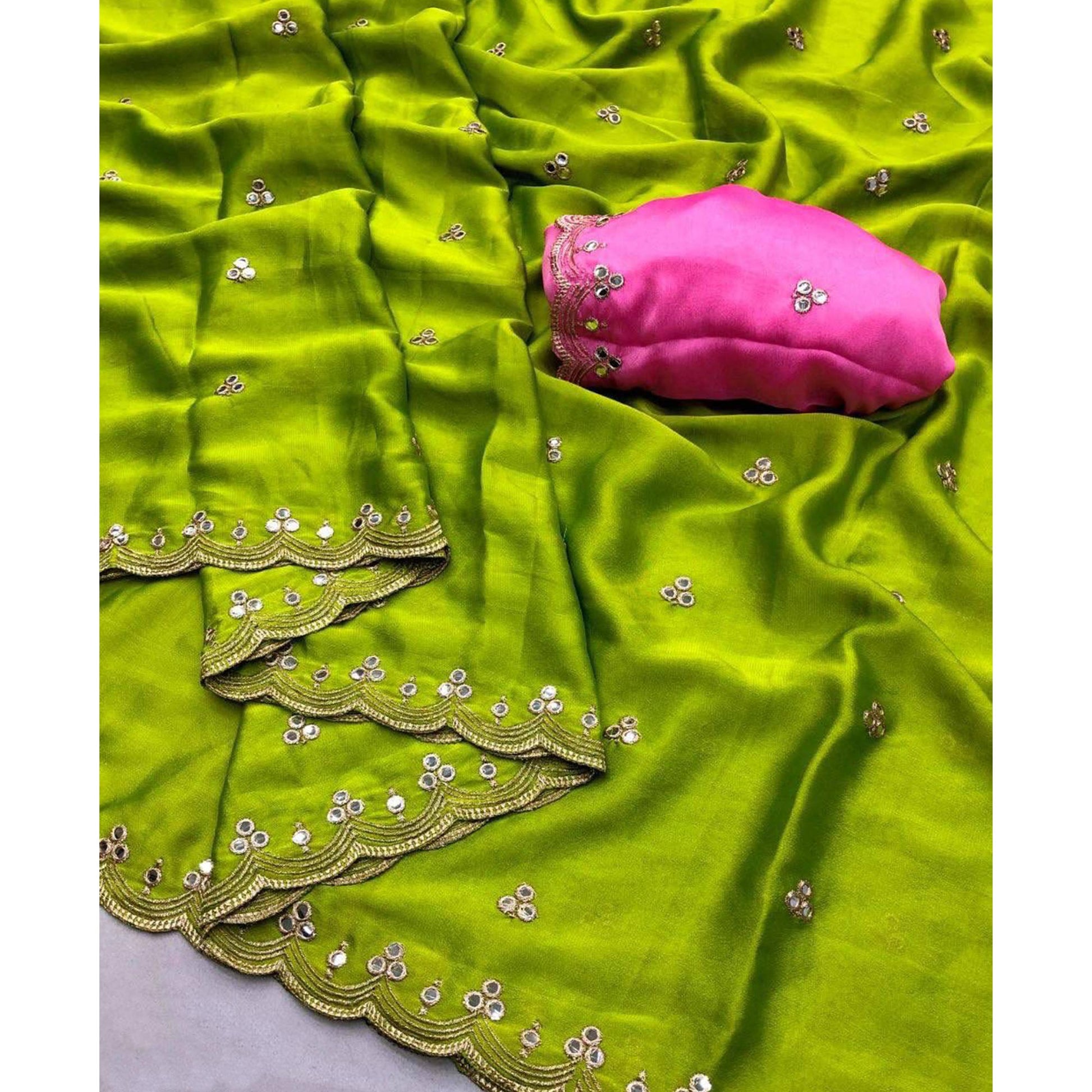 green-mirror-embroidery-work-georgette-saree