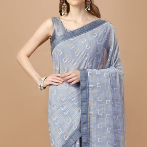 grey-foil-printed-chiffon-saree-with-lace-border