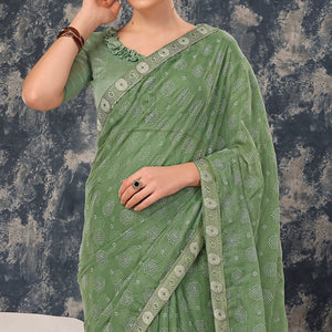 green-printed-chiffon-saree-with-lace-border-6