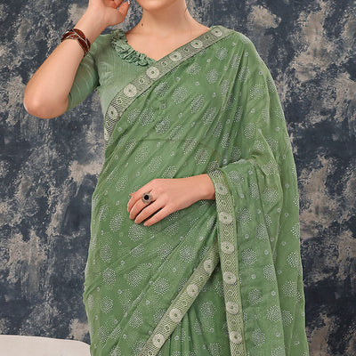 green-printed-chiffon-saree-with-lace-border-6