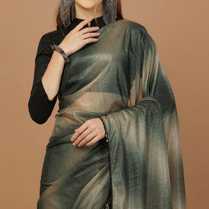 green-digital-printed-lycra-saree-with-lace-border