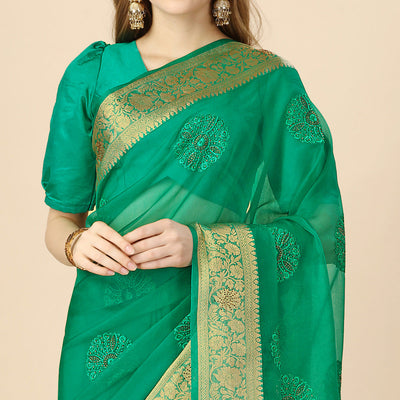 green-floral-embroidery-with-swarovski-work-organza-saree-1