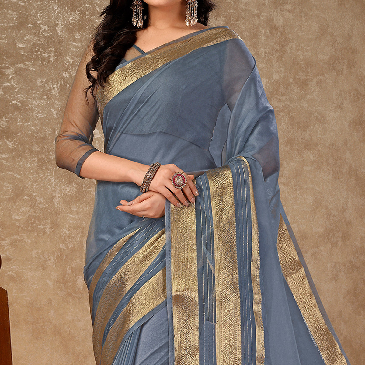 grey-floral-zari-woven-organza-saree