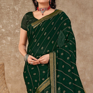 green-floral-foil-printed-chiffon-saree-with-lace-border-1