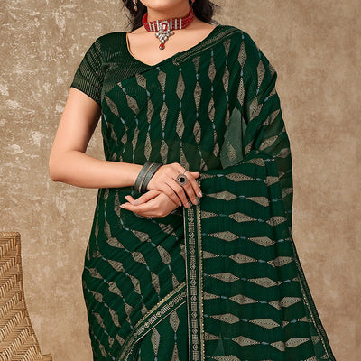 green-foil-printed-chiffon-saree-with-lace-border-6