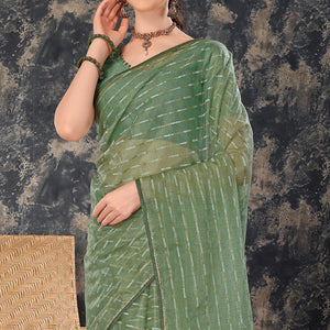green-zari-printed-cotton-silk-saree-lace-border