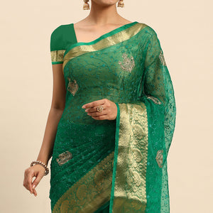 green-floral-embroidered-organza-saree-6