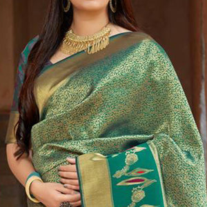 green-woven-banarasi-silk-saree-11