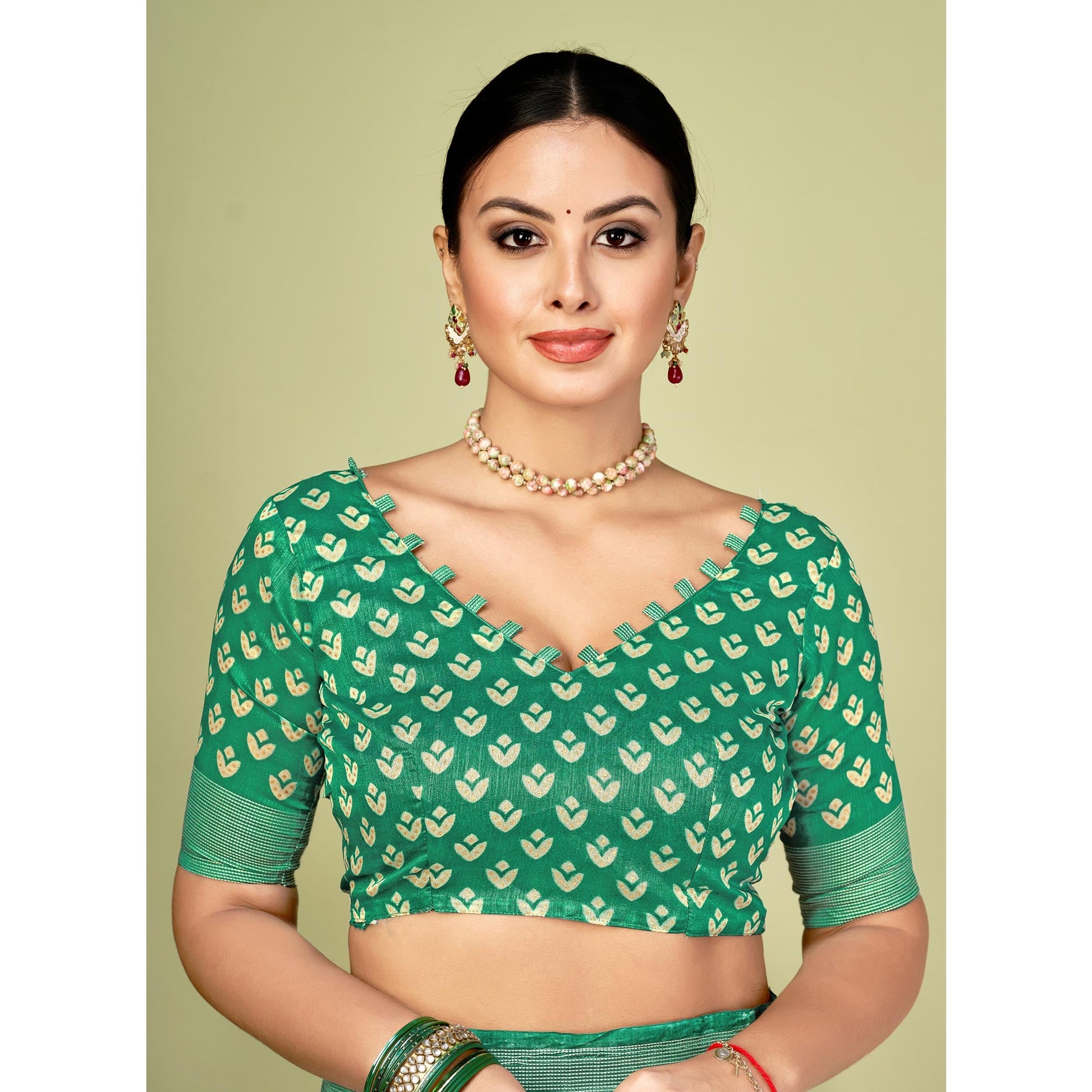 green-printed-tussar-silk-saree-1