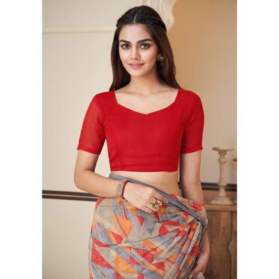 grey-geometric-printed-georgette-saree-1