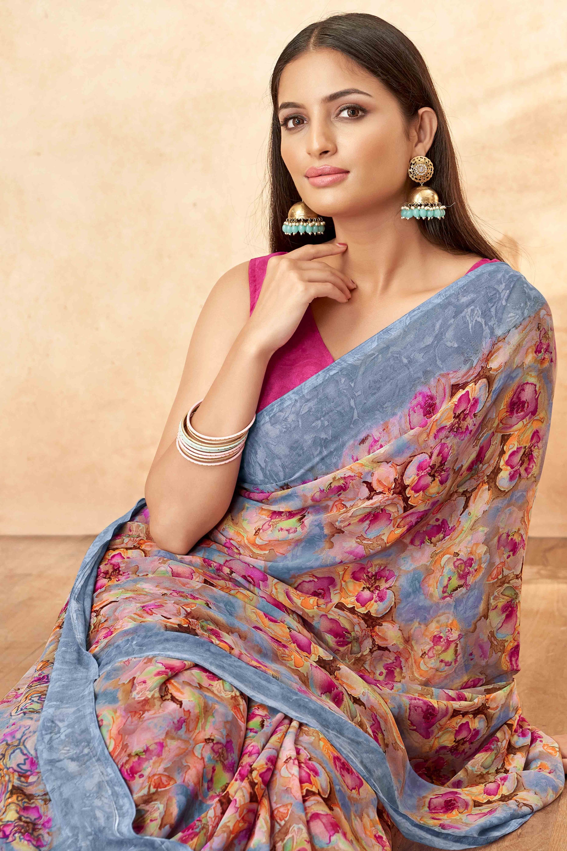 grey-floral-printed-georgette-saree-17