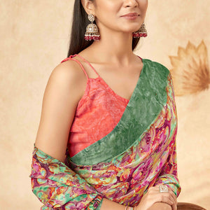 green-floral-printed-georgette-saree-21