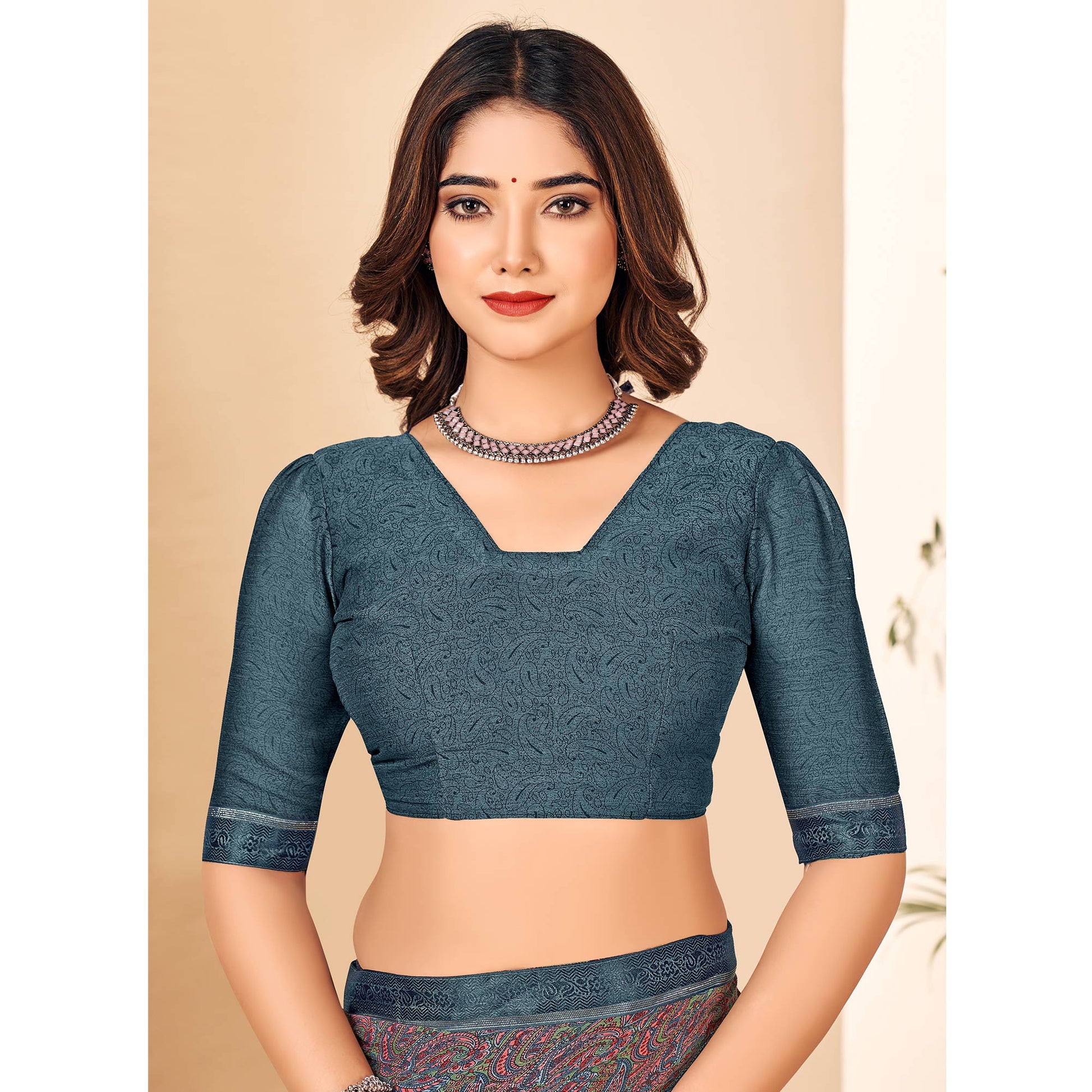 grey-floral-printed-chiffon-saree-with-lace-border-2